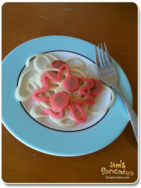 pancake de pasta con tomate 