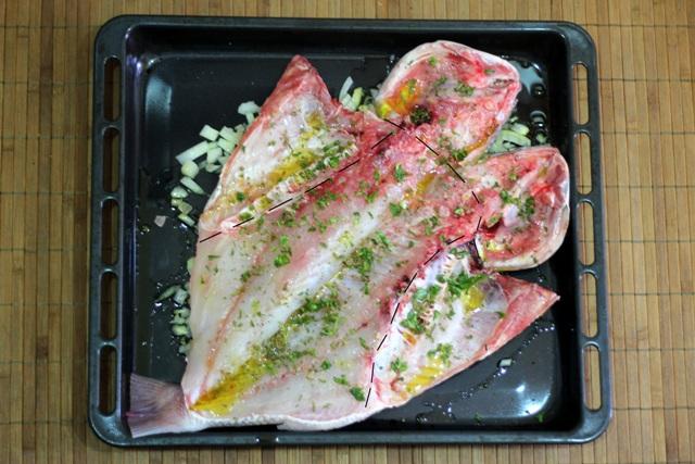 Cómo hacer Pargo al horno con sabor a limón pero sin usar limón