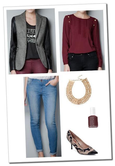 Get the look: burdeos + combi