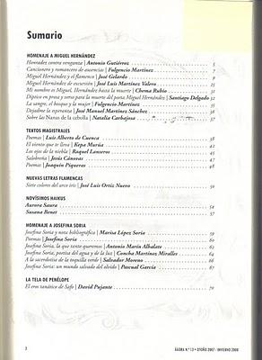 Nuestras portadas y sumarios de las revistas impresas