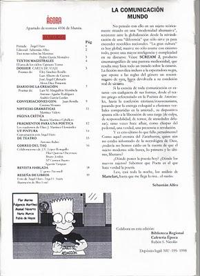 Nuestras portadas y sumarios de las revistas impresas