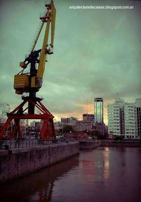 Sector del dique 4 de Puerto Madero