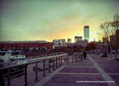 Sector del dique 3 en Puerto Madero