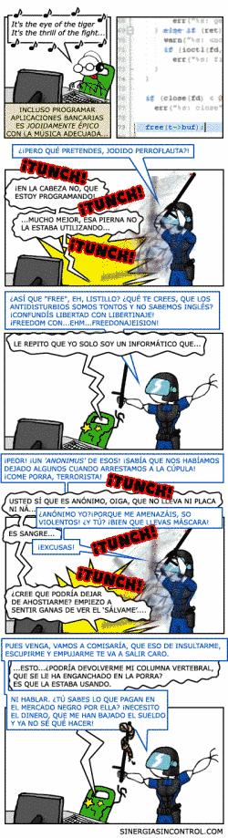 Actualidad Informática. Informáticos y antidisturbios de la policía española. Rafael Barzanallana. UMU