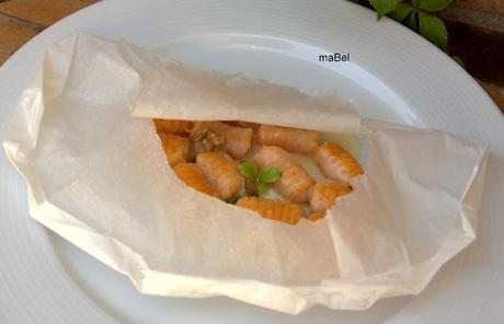 Cartucho de Ñoquis de batata y Torta Gran Casar