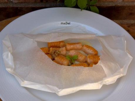 Cartucho de Ñoquis de batata y Torta Gran Casar