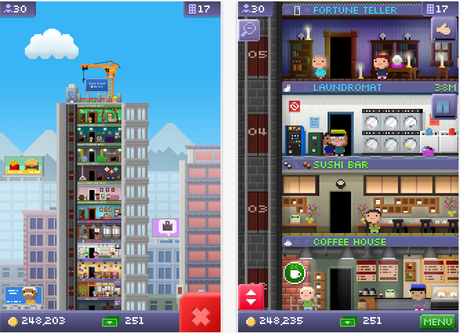 Tiny tower: un simulador de vida en tu móvil