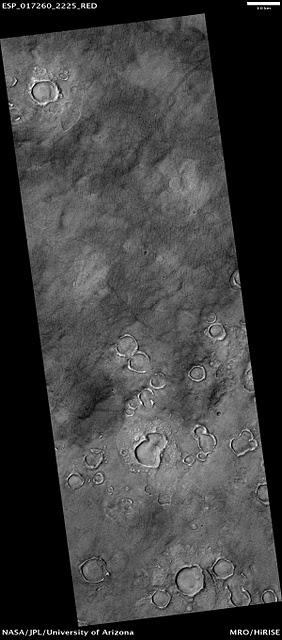 Cráteres amorfos de Marte
