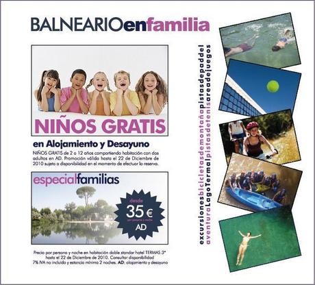 Balneario termas Pallarés en familia. Family and kids friendly hotel Spa
