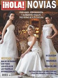 Alessandra Rosaldo vestida de novia