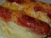 Salchichas rojas gratinadas