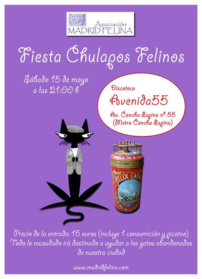 Fiesta Chulapos Felnos, Madrid Felina, 15 de mayo.