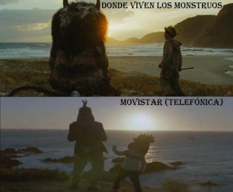 Movistar (Telefónica) plagia de forma descarada escenas de ‘Donde viven los monstruos’ en su último spot – ¡Y nadie dice nada!