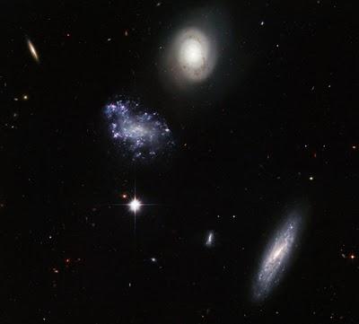 Extraña familia de galaxias