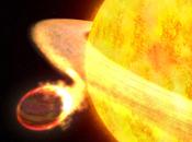 Hubble encuentra estrella devorando planeta