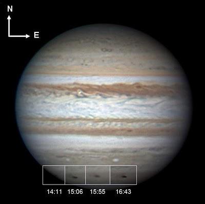 Primer estudio del impacto en Júpiter de 2009
