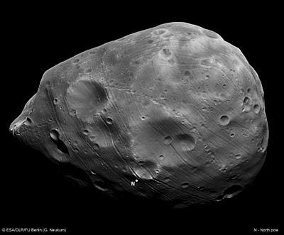 El interior de Phobos podría ser como un queso Gruyère