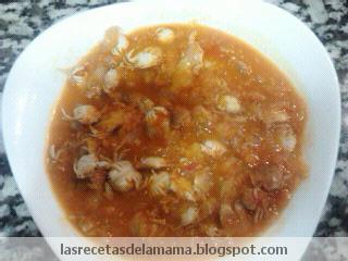 Receta de Cangrejos de playa con salsa de tomate