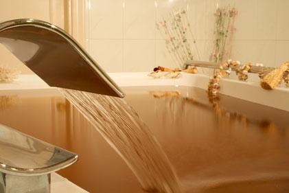 Un baño relajante........