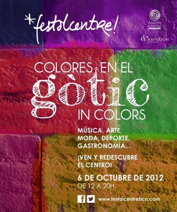 Sábado 6 de octubre fiesta de explosión de Colores en el barrio Gotico de Barcelona