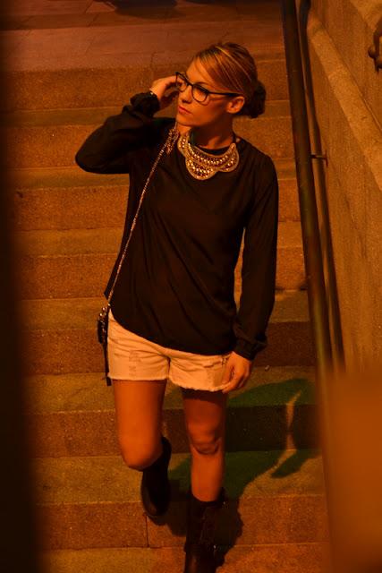 Rompiendo las reglas. Look noche.