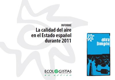 Informe de Ecologistas en Acción: La calidad del aire en España durante 2011