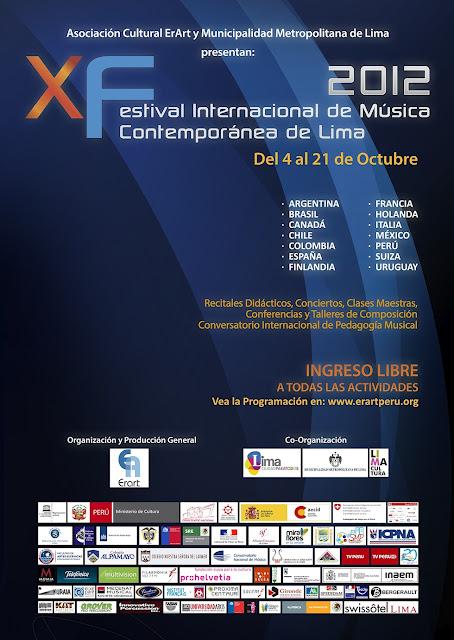 X FESTIVAL INTERNACIONAL DE MÚSICA CONTEMPORÁNEA DE LIMA