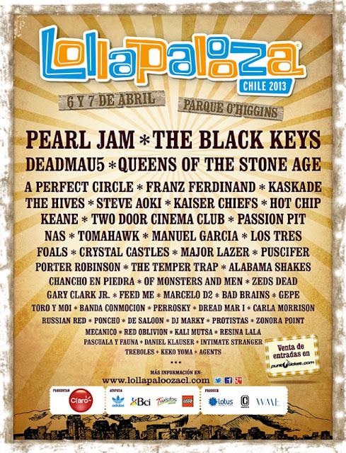 Lollapalooza 2013: Comienza la cuenta regresiva