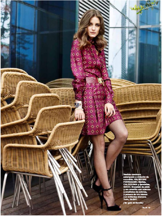 Olivia Palermo para TELVA , edición Octubre 2012.