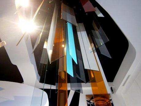 A-cero Projects Nuevo diseño A-cero In, lámpara de vidrio reutilizado!