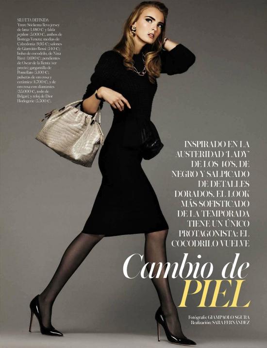 Editorial: Inpiración Leather por Vogue España.