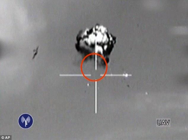 Caza israeli derriba avion no tripulado