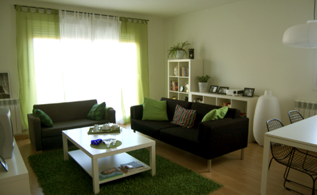 Antes y Después del salón de Lau Antes y Después del salón de Lau