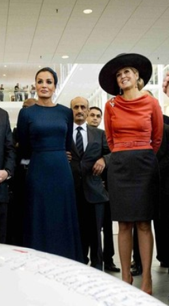 Máxima de Holanda y la Jequesa de Qatar exhiben un gran estilo