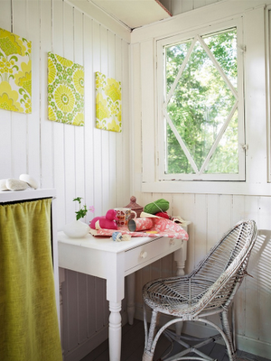 Cottage Escandinavo con Color