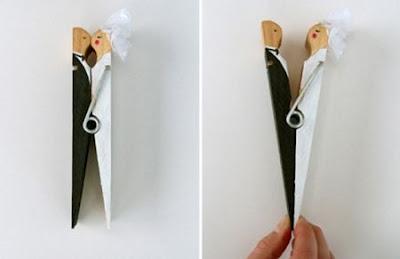 Regalos para los invitados a tu boda hechos con pinzas de madera