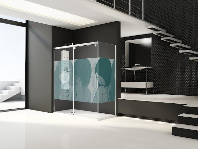 El Diseño en mayúsculas ha llegado a las mamparas de baño