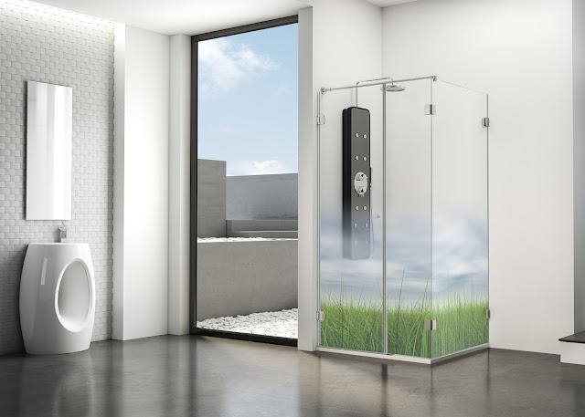 El Diseño en mayúsculas ha llegado a las mamparas de baño