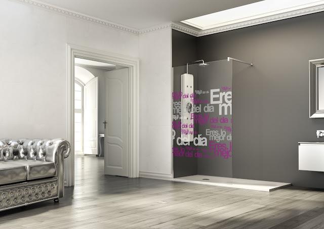 El Diseño en mayúsculas ha llegado a las mamparas de baño