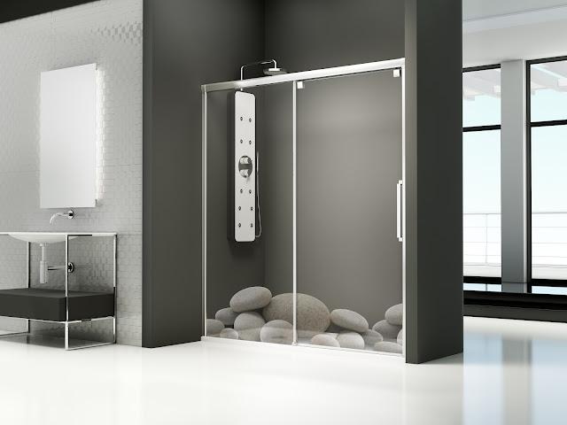 El Diseño en mayúsculas ha llegado a las mamparas de baño