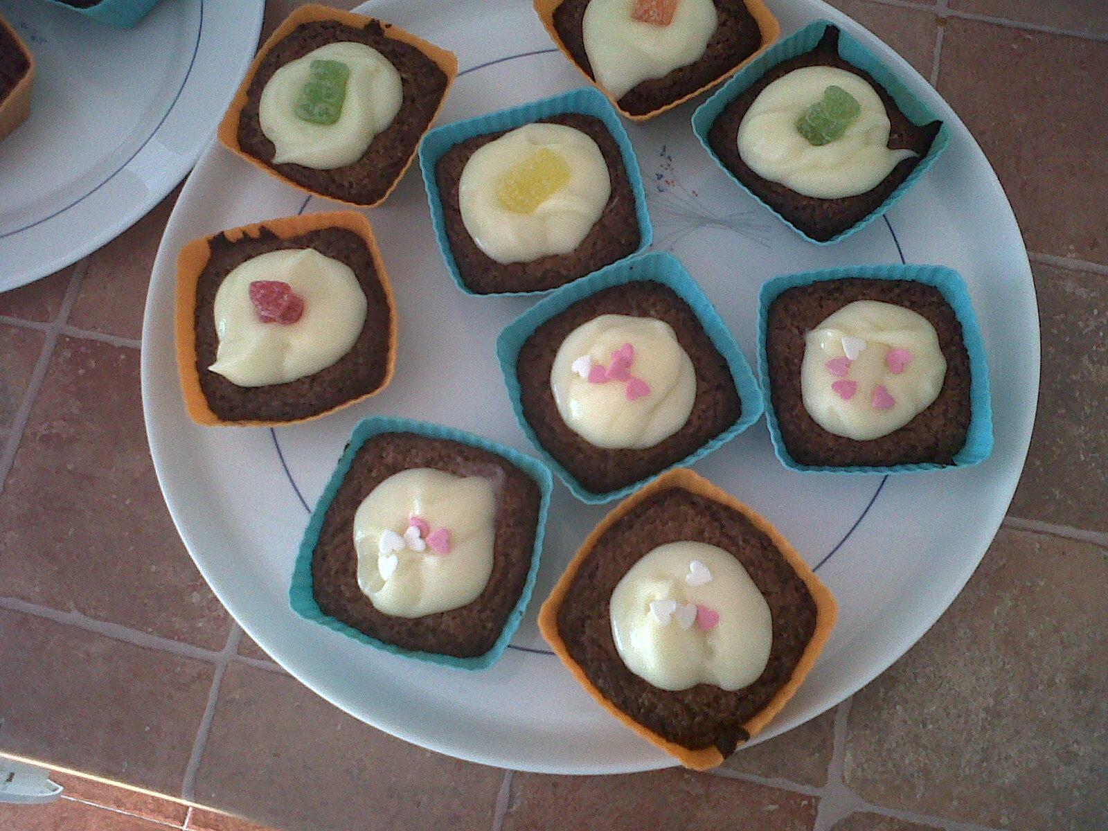 Magdalenas con chocolate estilo Silvia