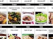 SEMANA Menú mensual Octubre 2012