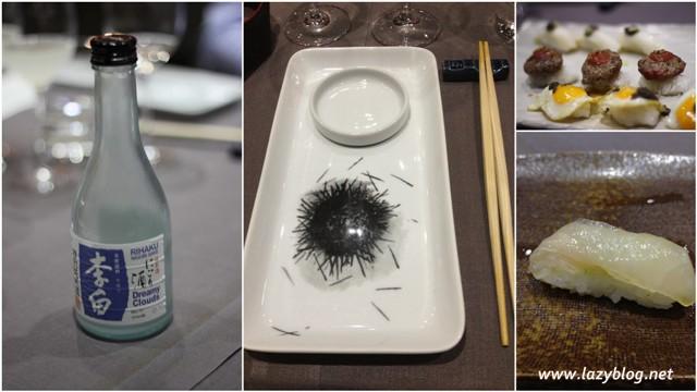 Menú degustación del restaurante Kabuki y cata de sakes