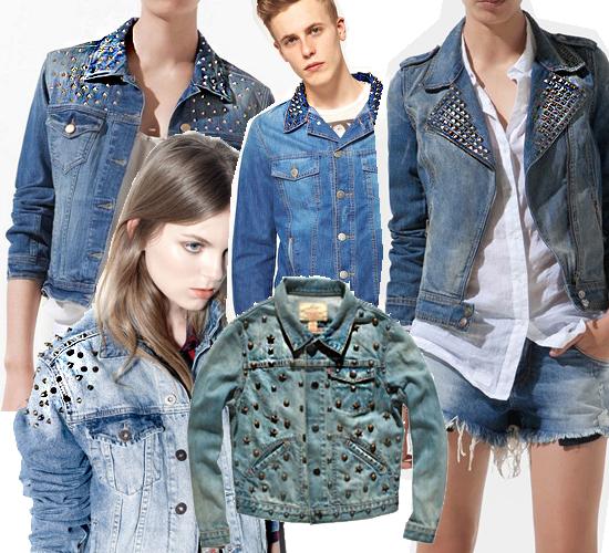 NOT WITHOUT MY STUDDED DENIM JACKET