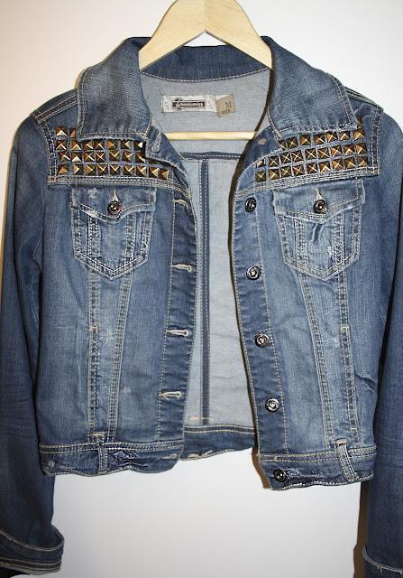 NOT WITHOUT MY STUDDED DENIM JACKET