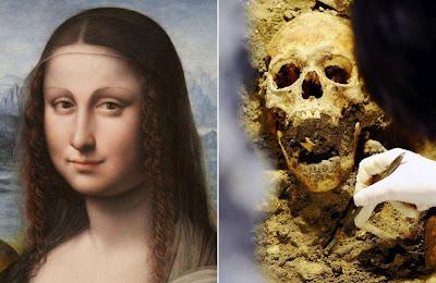 Fotografias de los restos de la Gioconda o Mona Lisa