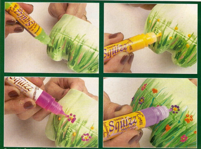 Maceteros hechos con botellas de plástico recicladas