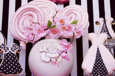 galletas rosas para fiesta de Barbie