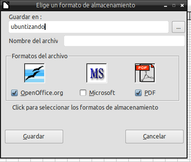 multisave MultiSave para LibreOffice – Guardando a la vez en múltiples formatos