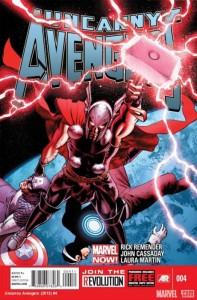 Portada de John Cassaday para Uncanny Avengers Nº 4